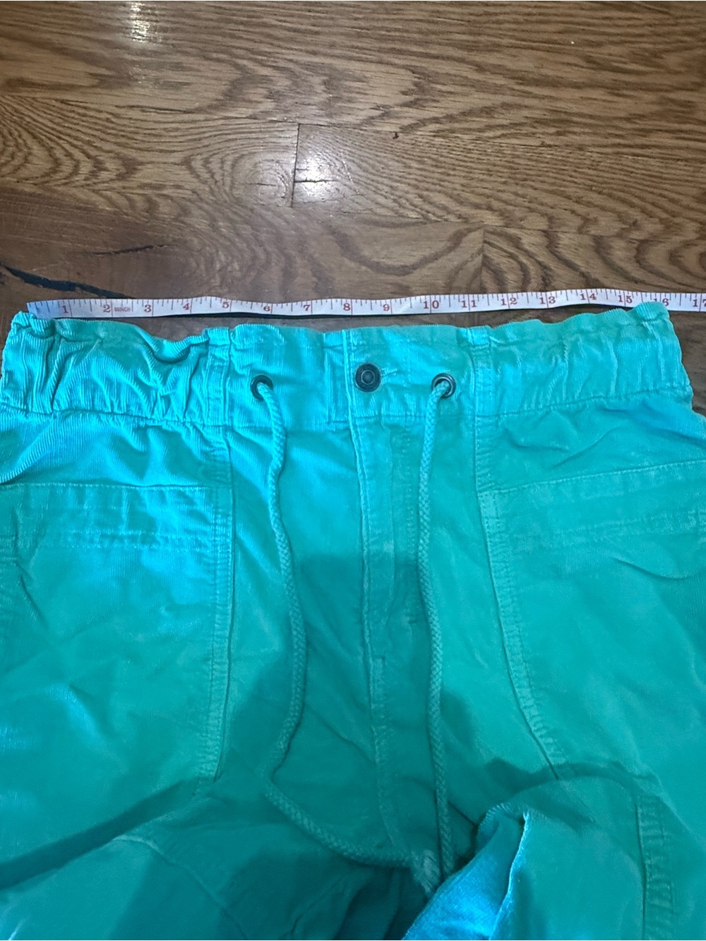 We the Free. Angelo Mid Rise Pull-On Corduroy Jogger. Green. Size Small. - Picture 11 of 11